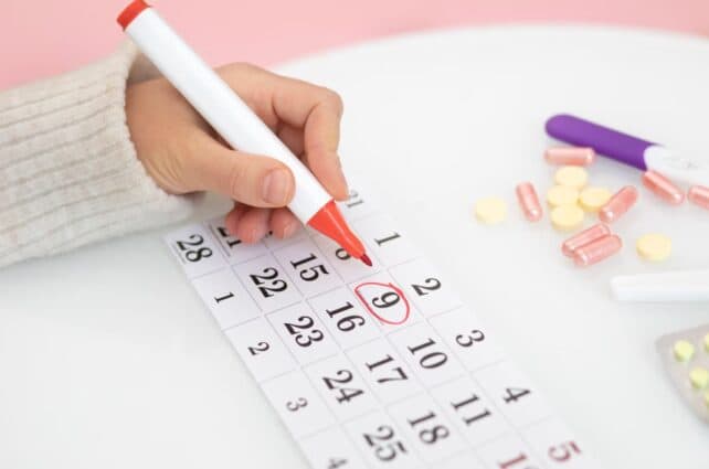 calendario per calcolo della fertilità femminile