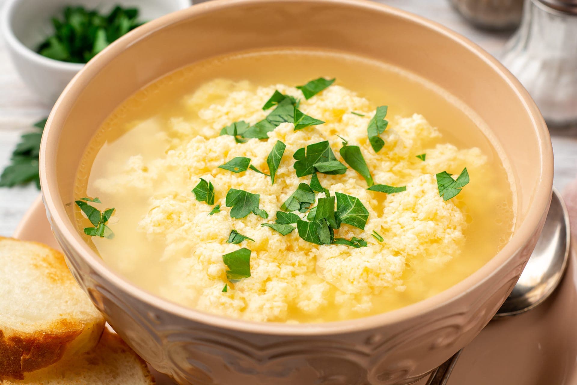 stracciatella in brodo